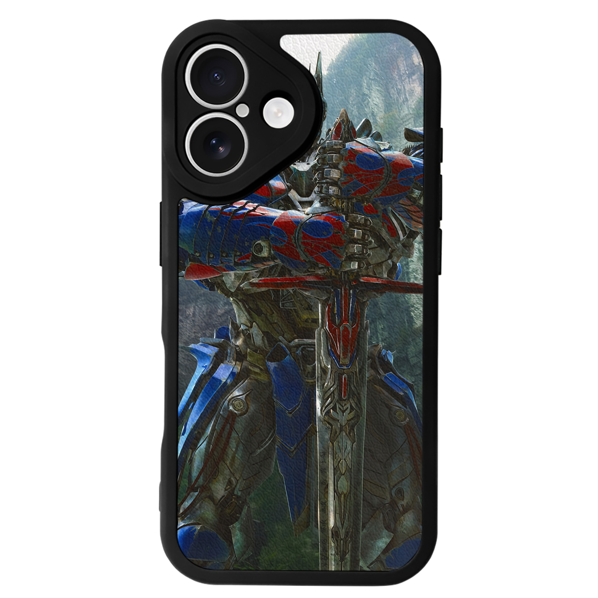 （画像用） Transformers トランスフォーマー 【iPhone 16シリーズ対応】シリコンスマホケース（レザー調） 材質：シリコン